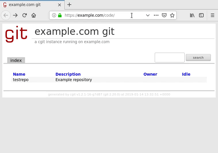 Accessing the repository and indicating clean URLs
